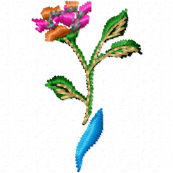 Flowers And Tree Embroidery Design 6 Flowers And Tree Embroidery Design 6